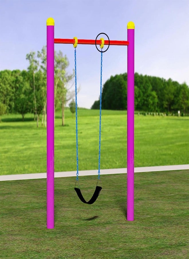 Toy Park Rotating Carabiner for Swings, Hook for Swings with Cuff (Red) - Image 4